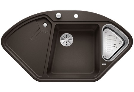 Мойка Blanco DELTA II-F SILGRANIT клапан-автомат InFino® кофе preview 1