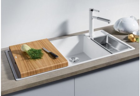 Мойка Blanco AXIA III 6 S чаша справа, доска ясень клапан-автомат InFino® жасмин preview 2