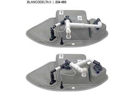 Мойка Blanco DELTA II-F SILGRANIT клапан-автомат InFino® черный preview 3