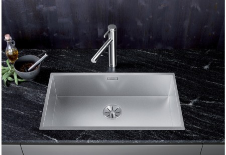 Мойка Blanco ZEROX 700-IF отводная арматура InFino® нержавеющая сталь dark steel preview 2