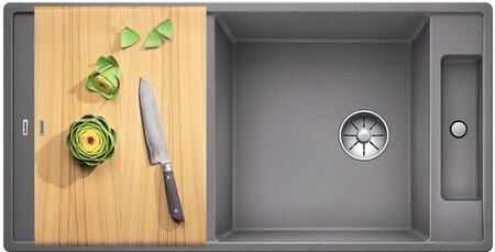 Мойка Blanco AXIA III XL 6 S-F доска ясень клапан-автомат InFino® алюметаллик preview 2