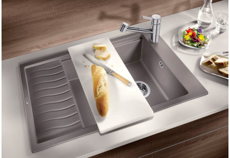 Мойка Blanco Elon XL 8 S SILGRANIT PuraDur клапан-автомат InFino® темная скала preview 6