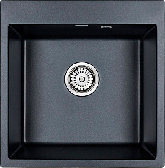 Мойка Paulmark Praktisch черный металлик