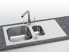 Мойка Alveus Glassix 20 белое стекло