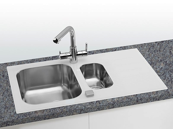 Мойка Alveus Glassix 20 белое стекло preview 2