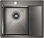 Мойка Paulmark Alster L вороненая сталь брашированная