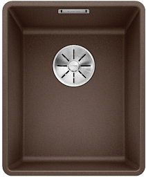 Мойка Blanco SUBLINE 320-F отводная арматура InFino® кофе
