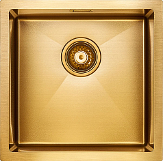 Мойка Paulmark Aller золото брашированная