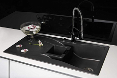 Мойка Schock WATERFALL 60D CRISTADUR серебристый камень