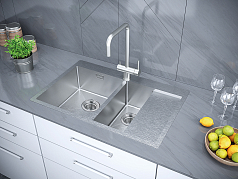 Мойка Paulmark Union L нержавеющая сталь брашированная