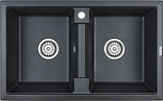 Мойка Paulmark Zwilling черный металлик