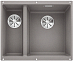 Купить Мойка Blanco SUBLINE 340/160-U SILGRANIT чаша справа, отводная арматура InFino® алюметаллик preview 1