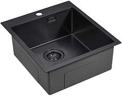 Мойка Paulmark Neckar вороненая сталь атласная