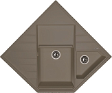 Мойка Florentina Бомбей серый шёлк