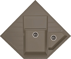 Мойка Florentina Бомбей серый шёлк