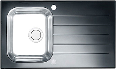 Мойка Alveus Glassix Up 10 черное стекло