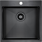 Мойка Paulmark Velten вороненая сталь брашированная