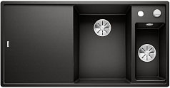 Мойка Blanco AXIA III 6 S чаша справа, доска стекло клапан-автомат InFino® черный
