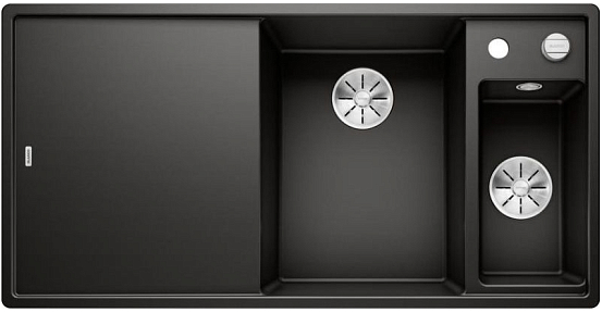 Мойка Blanco AXIA III 6 S чаша справа, доска стекло клапан-автомат InFino® черный preview 1