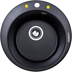 Мойка Zigmund & Shtain Kreis 480 черный базальт