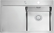 Мойка Alveus Pure Up 40 нержавеющая сталь атласная, чаша справа