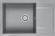 Мойка Paulmark Verlass серый металлик