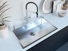 Мойка Paulmark Saar нержавеющая сталь брашированная