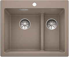 Мойка Blanco PLEON 6 Split SILGRANIT PuraDur серый беж