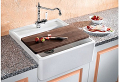 Мойка Blanco Panor 60 два отверстия глянцевый белый