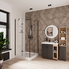 Душевое ограждение Niagara NG-6814-08 black