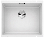 Мойка Blanco SUBLINE 500-U SILGRANIT отводная арматура InFino® белый
