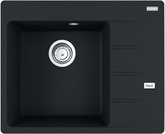 Мойка Franke CNG 611/211-62 TL чаша слева черный матовый preview 1