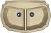 Купить Мойка Florentina Эмилия 870 бежевый preview 1