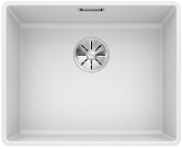 Мойка Blanco SUBLINE 500-F отводная арматура InFino® белый
