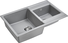 Мойка Paulmark Tandem серый металлик