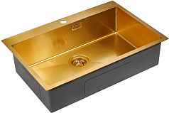 Мойка Paulmark Saar золото брашированное