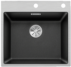 Мойка Blanco SUBLINE 500-IF/A клапан-автомат InFino® антрацит