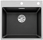 Мойка Blanco SUBLINE 500-IF/A клапан-автомат InFino® антрацит