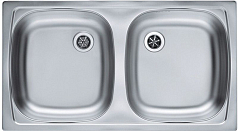 Мойка Alveus Basic 160 нержавеющая сталь декор 1049434