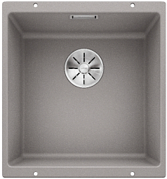 Мойка Blanco SUBLINE 400-U SILGRANIT отводная арматура InFino® алюметаллик