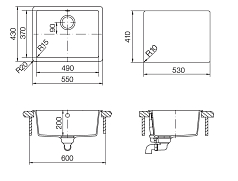 Мойка Schock SOHO 60 CRISTADUR аворио