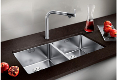 Мойка Blanco Andano 400/400-U нержавеющая сталь зеркальная полировка