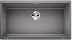 Мойка Blanco SUBLINE 800-U отводная арматура InFino® алюметаллик