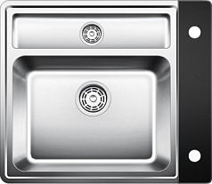 Мойка Blanco Statura 6-IF Crystal черное стекло