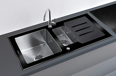 Мойка Tolero Ceramic Glass TG-920K черный