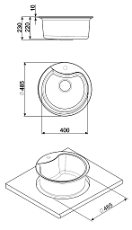 Мойка Smeg LSE48A2