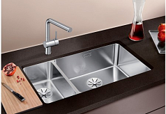 Мойка Blanco ANDANO 500/180-U, чаша справа нержавеющая сталь зеркальная полировка