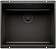 Мойка Blanco SUBLINE 500-U SILGRANIT отводная арматура InFino® черный black edition