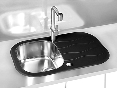 Мойка Alveus Wave Up 20 черное стекло