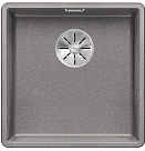 Мойка Blanco SUBLINE 400-F отводная арматура InFino® алюметаллик